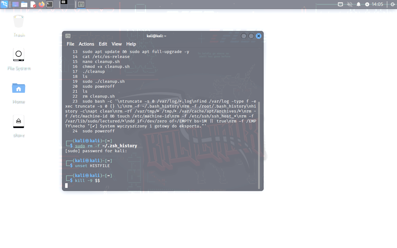 Kali Linux 2025 (community) Screenshot